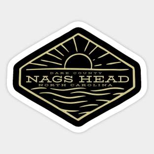 Nags Head, NC Summertime Vacationing Sunrise Ocean Sticker